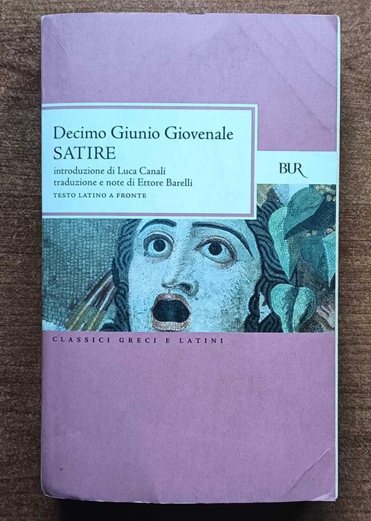 Satire - D. Giunio Giovenale - copertina