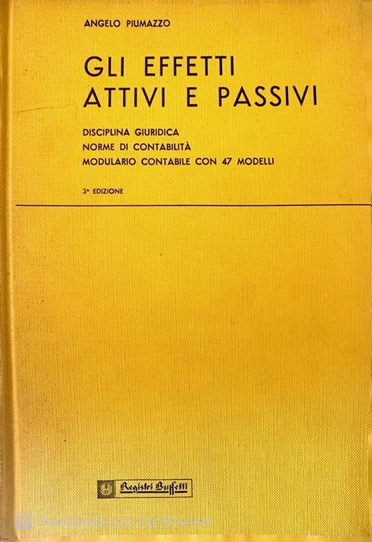 Gli effetti attivi e passivi - copertina