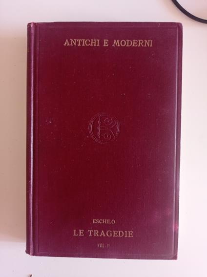 Le tragedie Vol. II - Eschilo - copertina