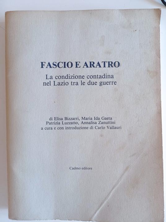 Fascio e aratro - copertina