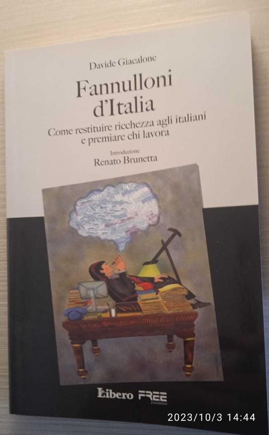 Fannulloni d'Italia - Davide Giacalone - copertina