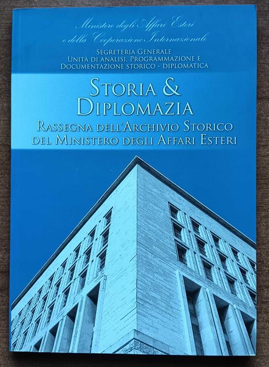 Storia e diplomazia - copertina