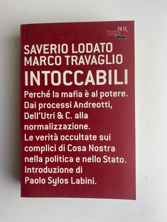 Intoccabili - Saverio Lodato - copertina