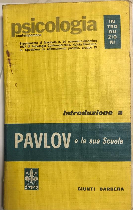 Pavlov e la sua scuola - copertina