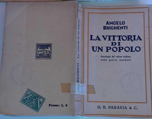 La vittoria di un popolo - Angelo Brighenti - copertina