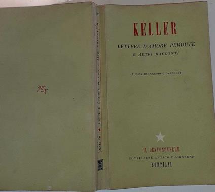 Lettere d'amore perdute e altri racconti - Gottfried Keller - copertina