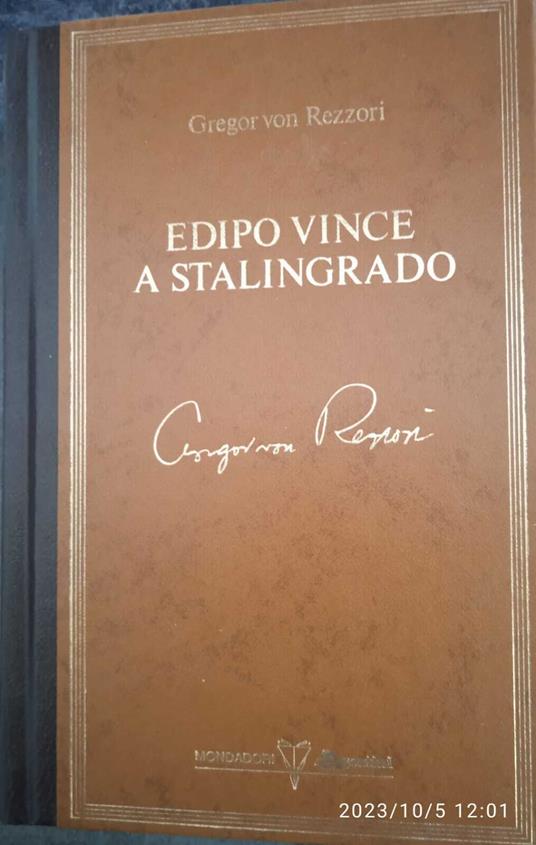 Edipo vince a Stalingrado - Gregor von Rezzori - copertina