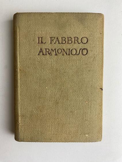 Il fabbro armonioso - Angiolo Silvio Novaro - copertina