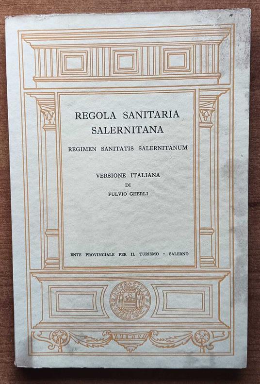 Regola sanitaria salernitana - Fulvio Gherli - copertina