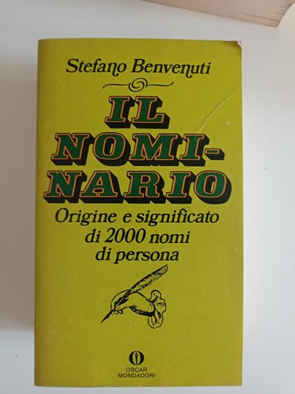 Il nominario - Stefano Benvenuti - copertina