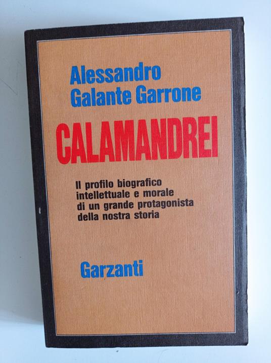Calamandrei - Alessandro Galante Garrone - copertina