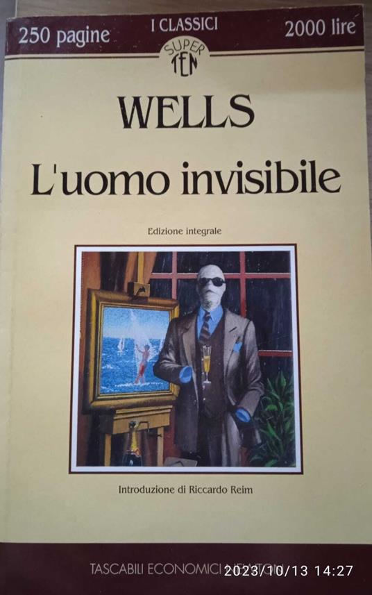 L' uomo invisibile - Herbert G. Wells - copertina