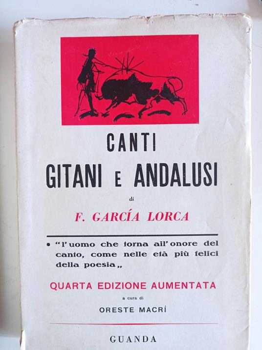 Canti gitani e andalusi - Federico García Lorca - copertina