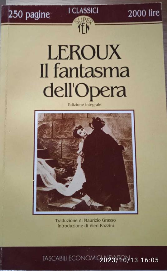 Il fantasma dell'opera - Gaston Leroux - copertina