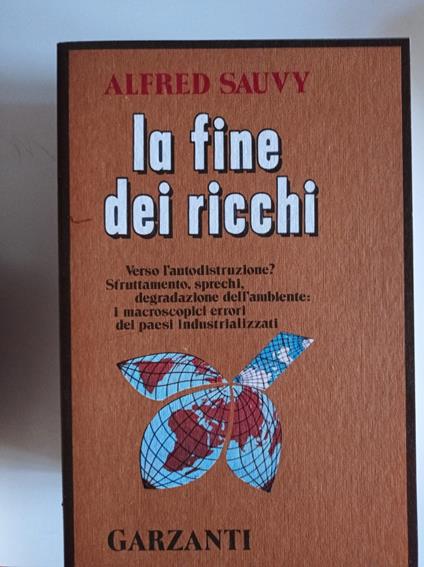 La fine dei ricchi - Alfred Sauvy - copertina