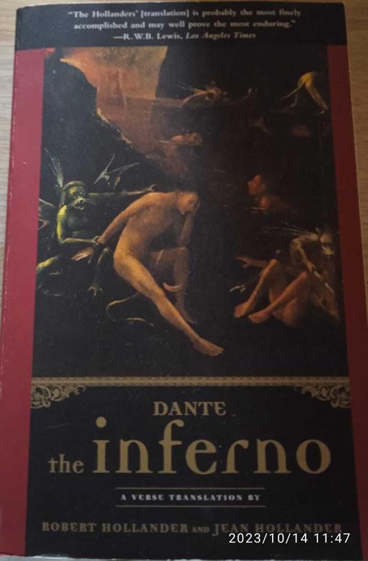 The Inferno - Dante Alighieri - copertina