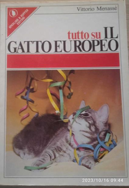 Tutto su il gatto europeo - Vittorio Menassé - copertina