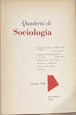 Quaderni di sociologia Inverno 1958