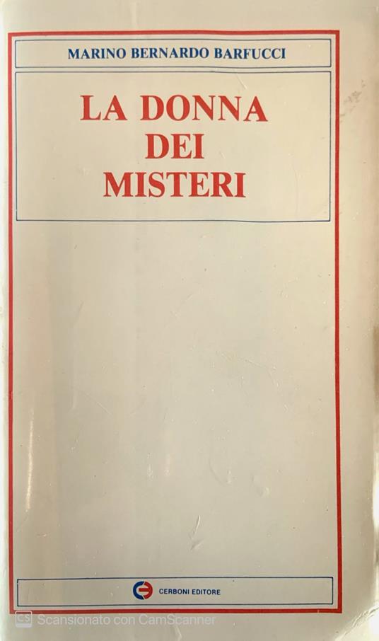 La donna dei misteri - Marino Bernardo Barfucci - copertina