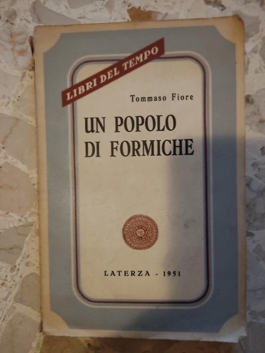 Un popolo di formiche - Tommaso Fiore - copertina