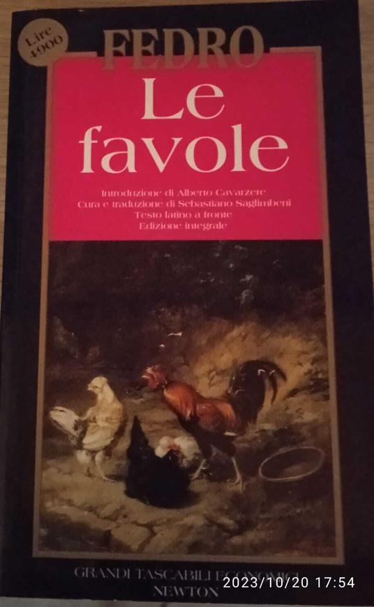 Le Favole - Fedro - copertina