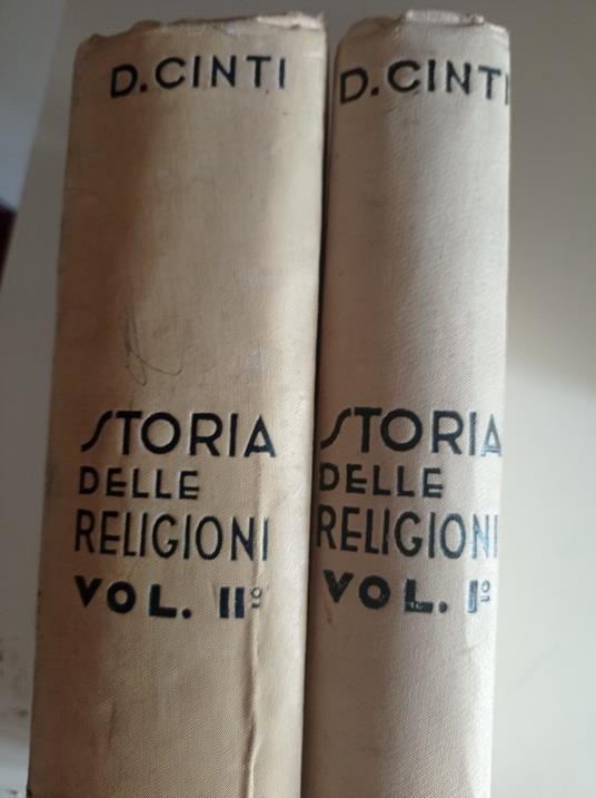 Storia delle religioni 2 Volumi - Decio Cinti - copertina