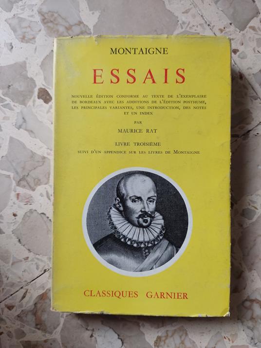 Montaigne essais - Maurice Rat - copertina