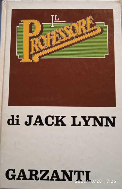 Il Professore - Jack Lynn - copertina