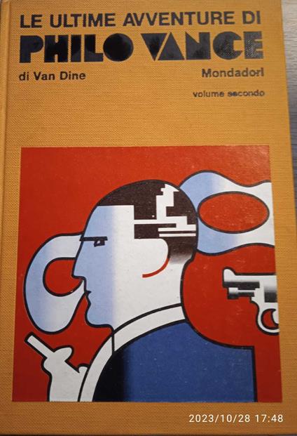 Le Ultime Avventure di Philo Vance (volume 2°) - S.S. Van Dine - copertina