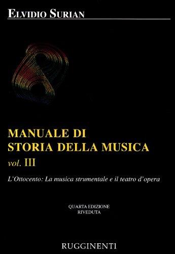 Manuale di storia della musica. Vol.3 - copertina