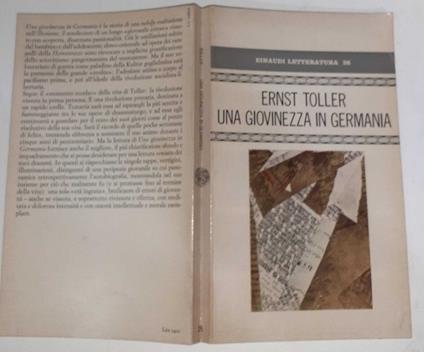 Una giovinezza in Germania - Ernst Toller - copertina