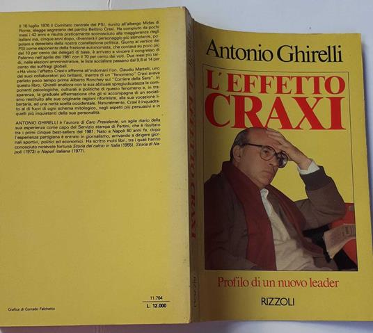 L' effetto Craxi - Antonio Ghirelli - copertina