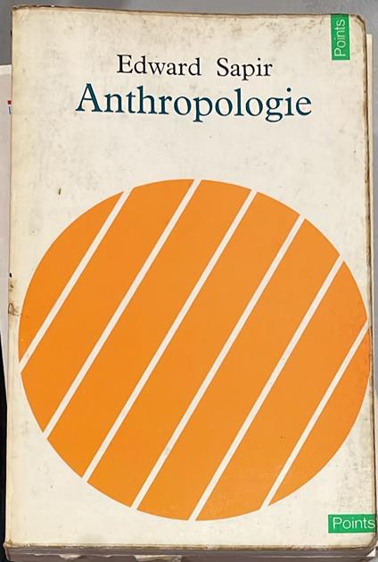Anthropologie - Edward Sapir - copertina