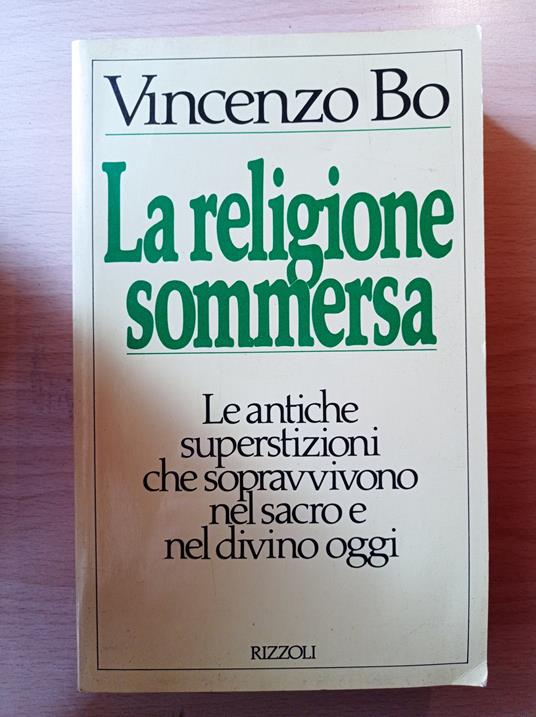 La religione sommersa - Vincenzo Bo - copertina
