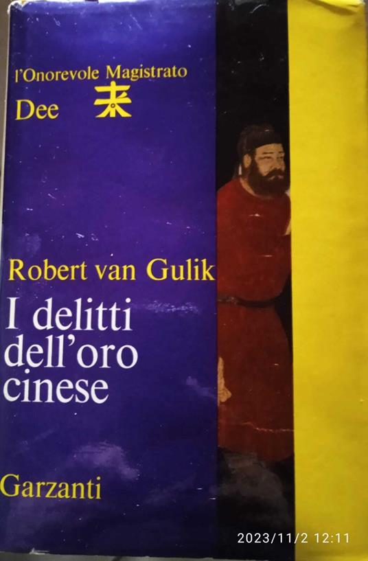 I delitti dell'oro cinese - Robert van Gulik - copertina