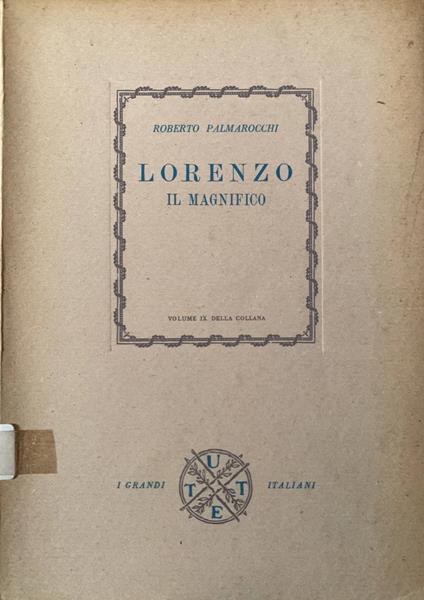 Lorenzo il Magnifico - Roberto Palmarocchi - copertina