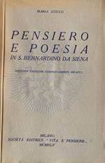 Pensiero e poesia in S. Bernardino da Siena