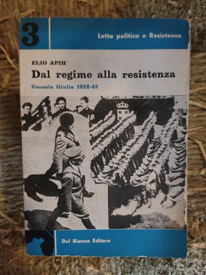 Dal regime alla resistenza - Elio Apih - copertina