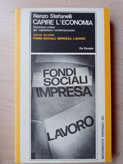 Capire l'economia - Renzo Stefanelli - copertina