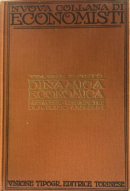 Dinamica economica. Volume V - Giovanni Demaria - copertina