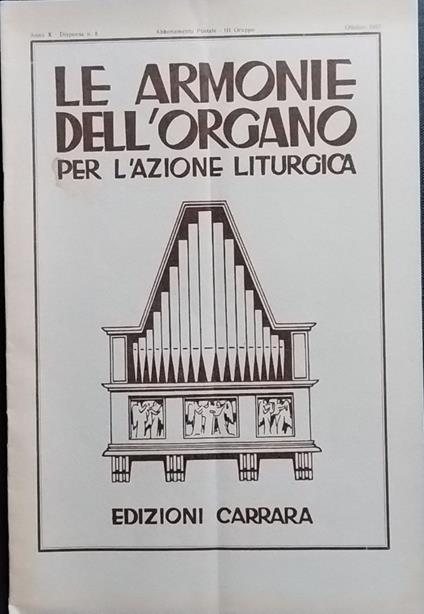 Le armonie dell'organo per l'azione liturgica. Dispensa 5 - copertina