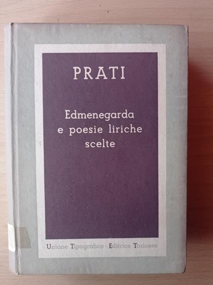 Edmenegarda e poesie liriche scelte - Prati - copertina