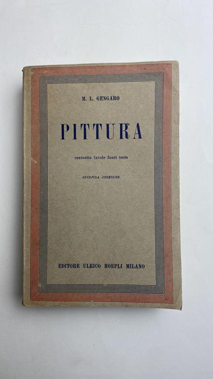 Pittura - M. Luisa Gengaro - copertina