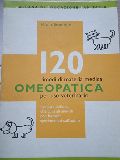 120 rimedi di materia medica omeopatica per uso veterinario - copertina