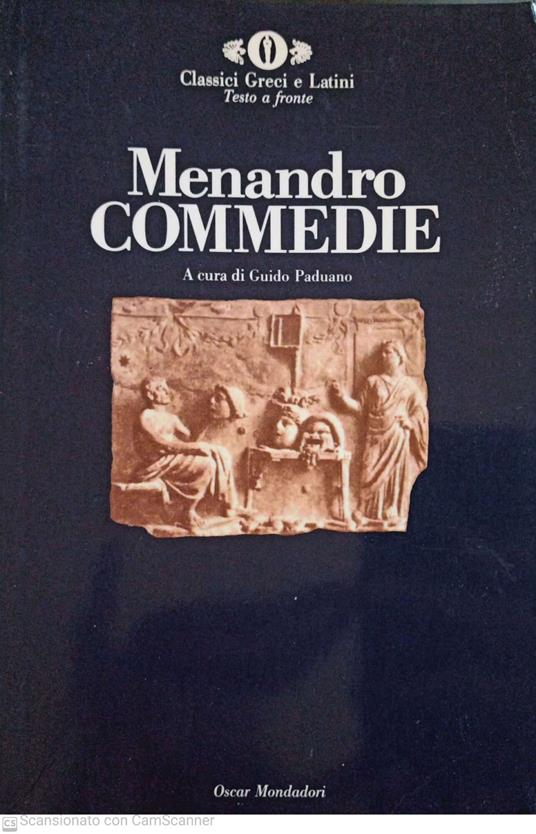 Commedie - Menandro - copertina