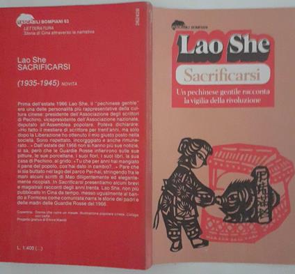 Sacrificarsi - Lao She - copertina