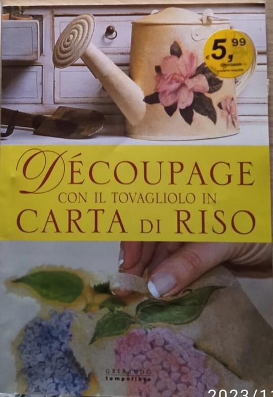 Découpage con il tovagliolo in carta di riso - copertina