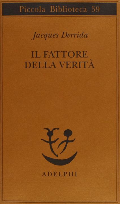 Il fattore della verità - Jacques Derrida - copertina