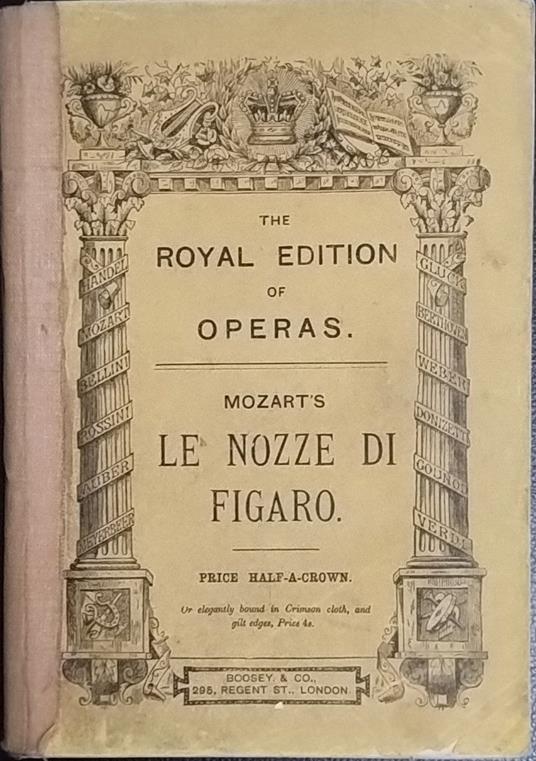 Le nozze di Figaro - Wolfgang Amadeus Mozart - copertina