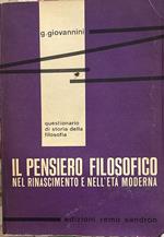 Il pensiero filosofico nel Rinascimento e nell'età moderna. Vol II